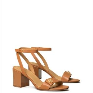 NWT Tory Burch Kira Heeled Sandal Tan